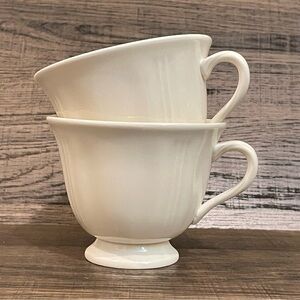 Wedgewood Pedestal Tea Cups England Set of Two